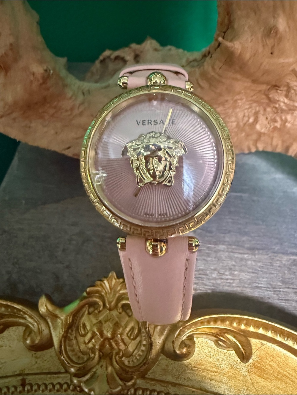 Versace Pink and Gold Medusa Women's Watch